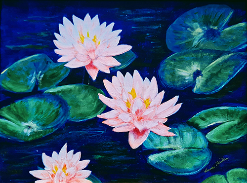 Water Lilies by Linda Kirstein