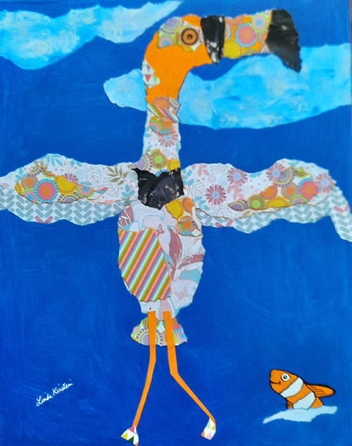 Flamenco Flamingo by Linda Kirstein