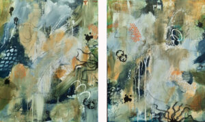 Shipwreck, Diptych by Linda Kirstein